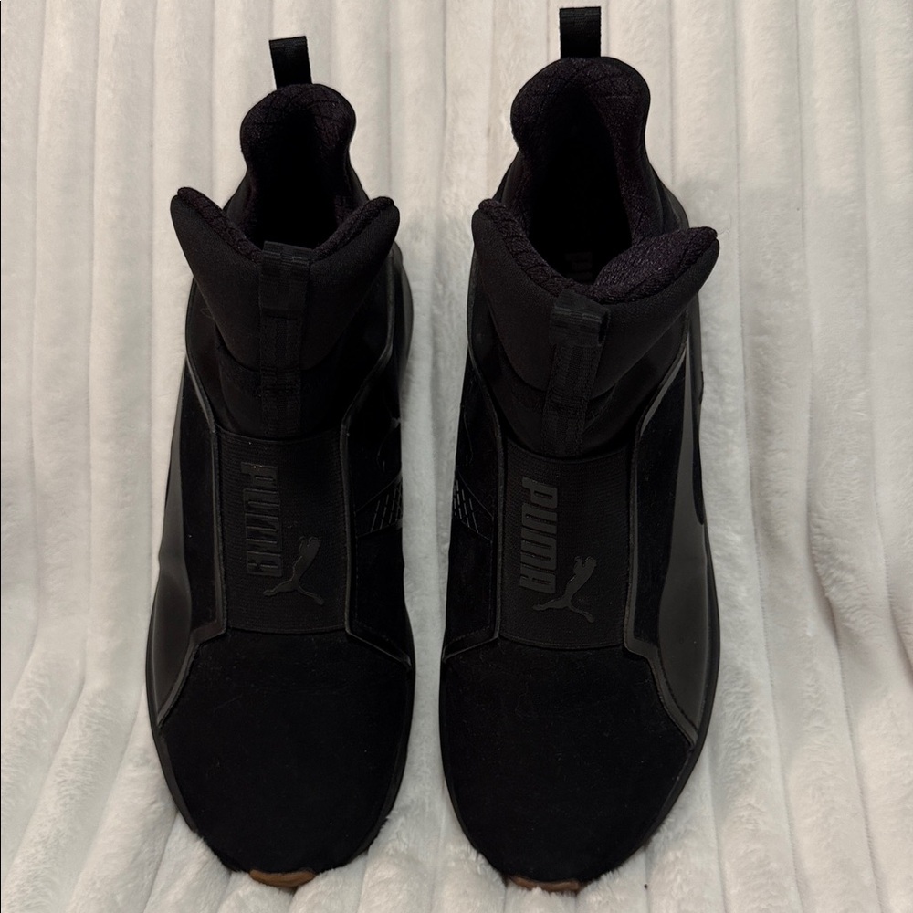 Puma Black Slip-On Sneakers